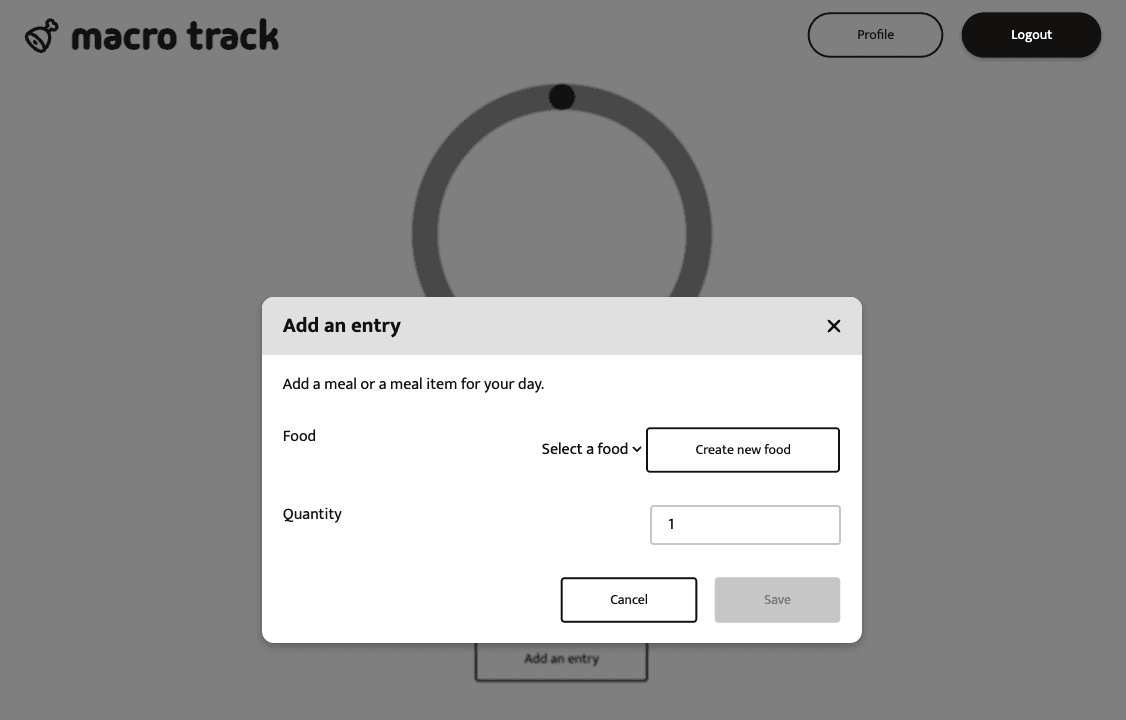 Macro Tracker