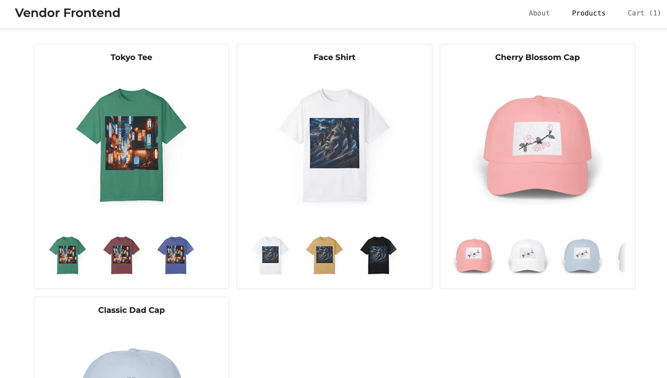 Vendor Template